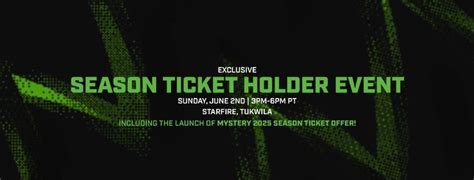 Seattle Seawolves Exclusive Season Ticket Member Event, Starfire Sports ...