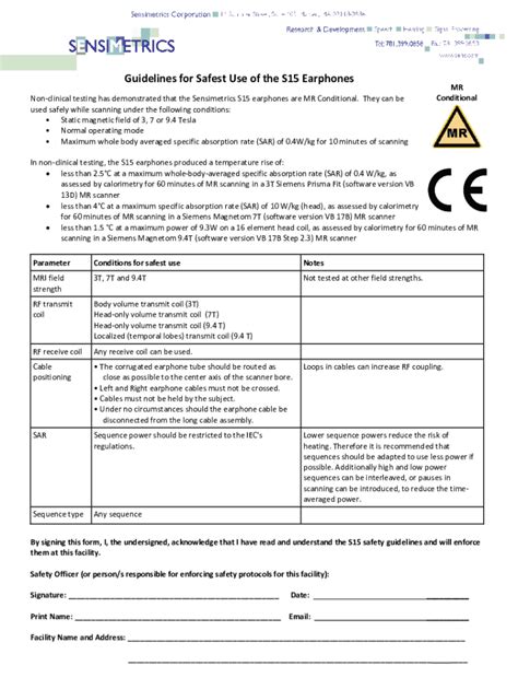 Fillable Online EHS Laser Safety Training Signature Form Fax Email ...