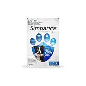 Zoetis Simparica 40Mg Chewable Tablets For Dogs >10-20 Kg (22-44 Lbs ...