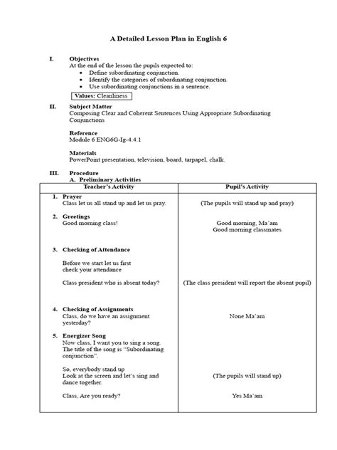 Image result for Syntax Lesson Plan Examples