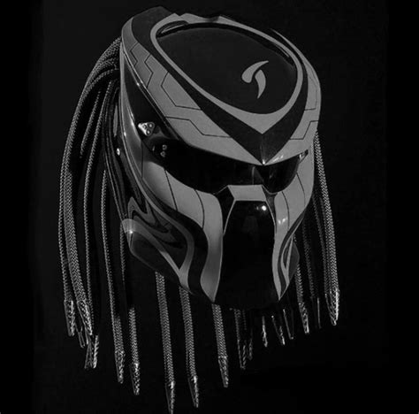 Image result for Custom Predator Motorcycle Helmet Gray Line