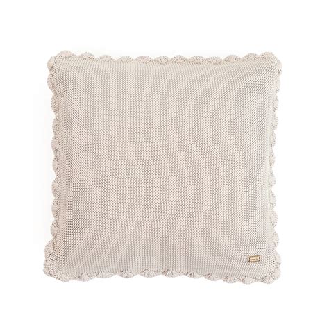 Transfer Knit with Hand Crochet Border Pale Whisper Cotton Knitted ...