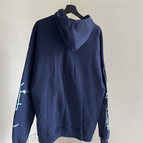 Men's Navy Hoodie | Depop