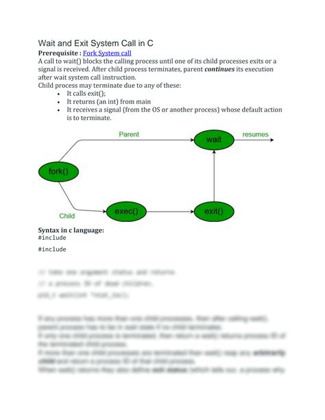 Wait System Call 的图像结果