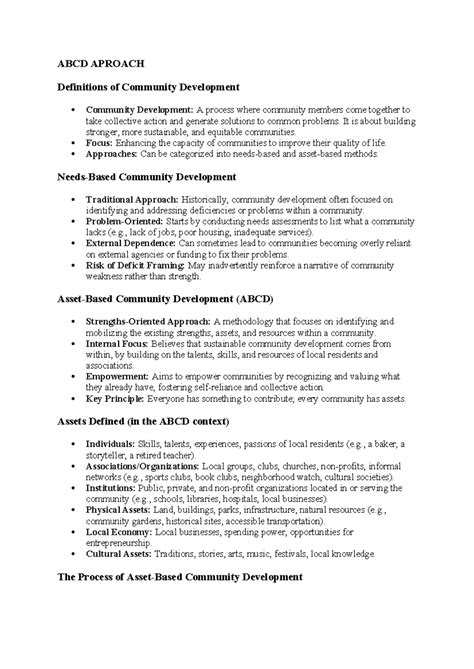 Image result for Asset-Based Community Development Principles