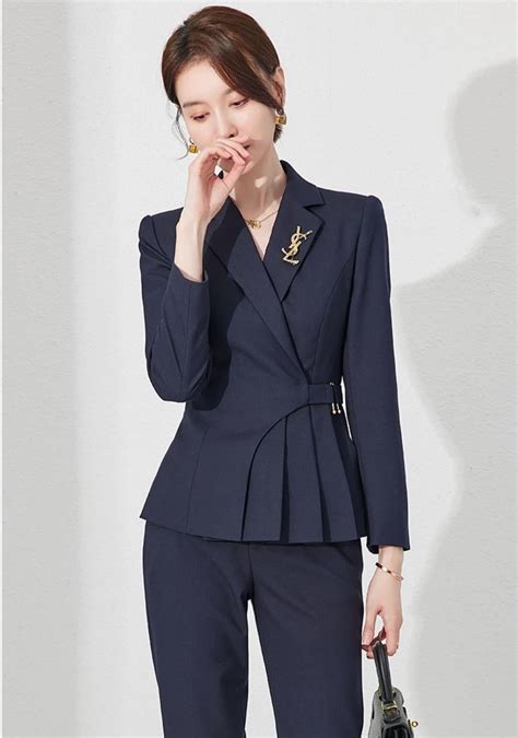 Camel Chic Belted Blazer Pantsuit Set in 2024 | Pantsuit, Woman suit ...
