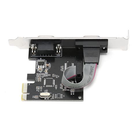2-Port PCI Express RS232 Serial Adapter Card - PCIe RS232 Serial Host ...