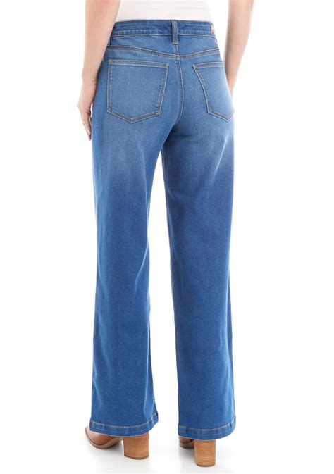 Crown & Ivy™ Women's Slim Wide Leg Jeans | Belk