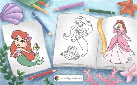 Disney Princess Ariel Coloring Page