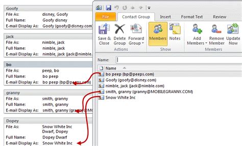 Image result for Write Group Contacts