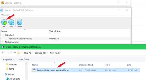 Image result for Ubuntu VM Create Virtual Optical Disk Storage