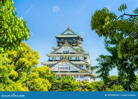 View with Osaka Castle, the Most Famous Landmark and Popular Tourist ...