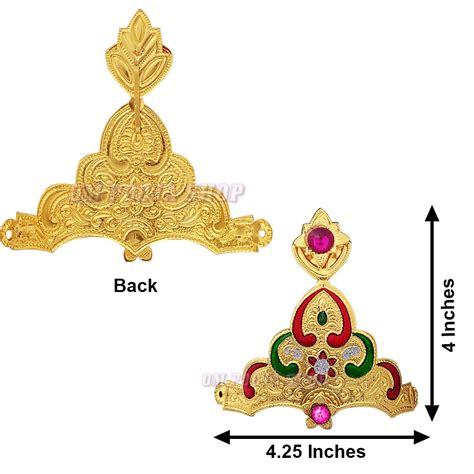 Gaj Laxmi Design Golden Crown | Shop online Elephant Crowns