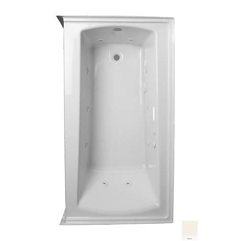 Laurel Mountain Parker 20 30-in x 60-in Biscuit Acrylic Alcove ...