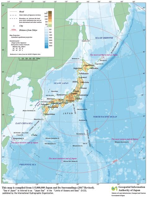 Large Map of Japan 的图像结果