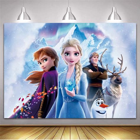 Buy Syand Frozen Backdrop for Girls Birthday Party,7x5ft Elsa ...