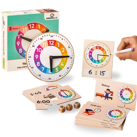 Buy Curious Cub Learning Clock for Kids | Educational Toys for 5+ Year ...