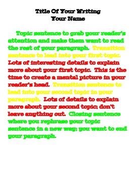 Image result for Step by Step Writing Template