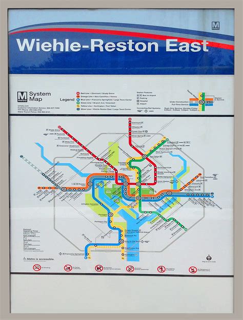 Metro (DC-VA-MD) System Map -- Wiehle-Reston East Station … | Flickr