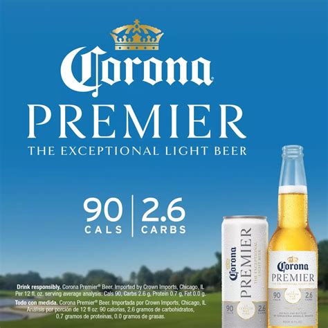 Corona Premier Mexican Lager Import Light Beer 12 oz Cans, 24 pk - Shop ...