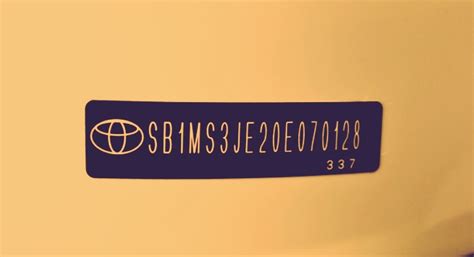 Image result for Toyota VIN Decoding Chart