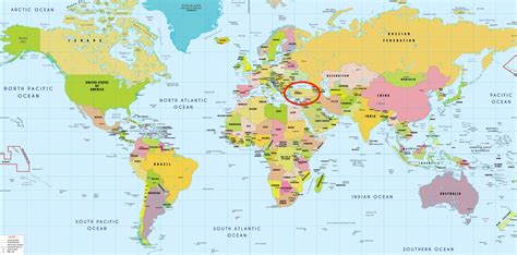 Turkey World Map