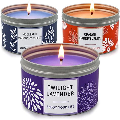 Buy YMing Scented Candles, 120 Hour Long Lasting Aromatherapy Candle ...