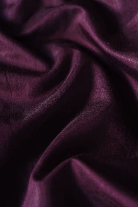 Wine Raw Silk Fabric