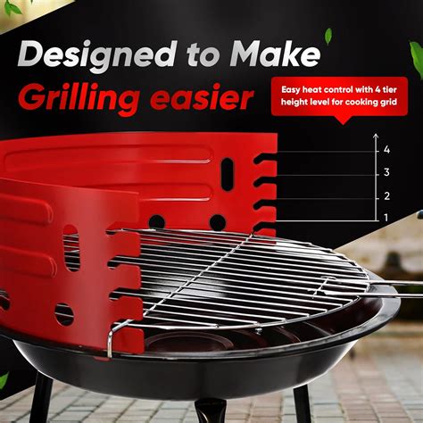 Buy Gas One Charcoal Grill – 16-inch Portable Charcoal Grill – Barbecue ...