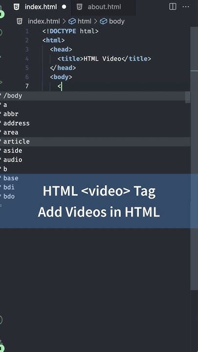 Image result for HTML Video Tag Example