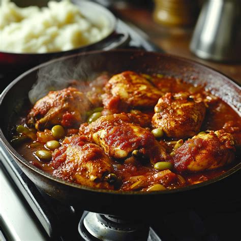 Chicken Fricassee With Sherry Vinegar, Tomato, Paprika And Broad Beans ...