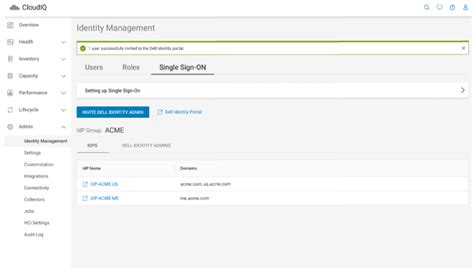 CloudIQ: Single Sign-on for CloudIQ Authentication | Dell India