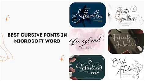 Best Cursive Fonts In Microsoft Word - Creative Ultra