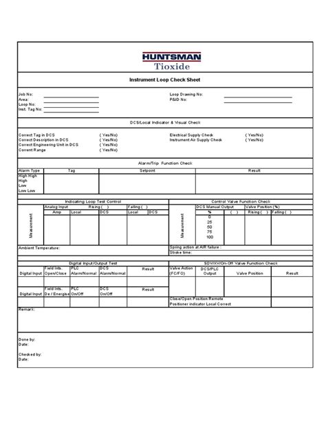 Image result for Probe Check Sheet
