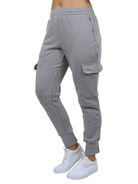 Women's Heavyweight Loose Fit Cargo Fleece Jogger Sweatpants (S-XL ...
