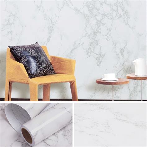 Buy PVC Marble Contact Paper Self Adhesive Peel & Stick Kitchen ...