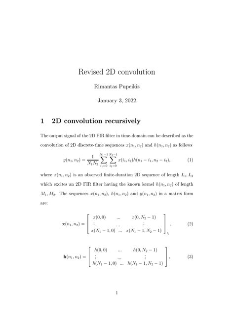 Image result for Convolution 2D Math Equation
