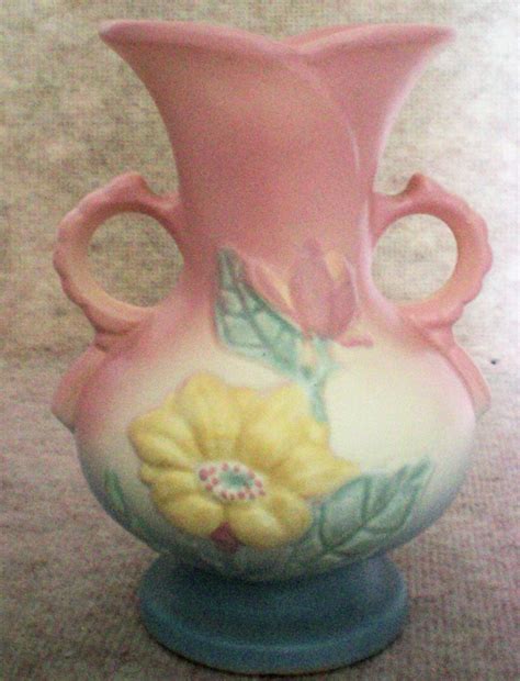 Hull Art Pottery Pink and Blue Magnolia Double Handled Vase - 6467 - Etsy