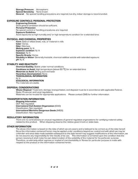 ECO-CORE Eco Friendly Insulation 48""x24""x2"" (3lb) – Case of 6 ...