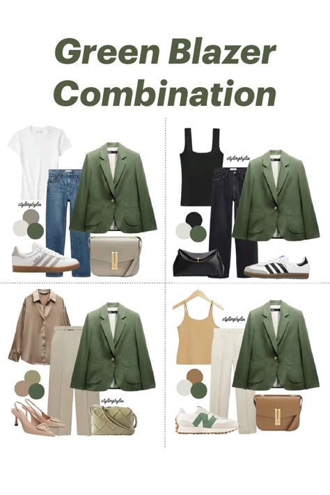 Green Blazer Combination | Blazer outfits for women, Green blazer ...