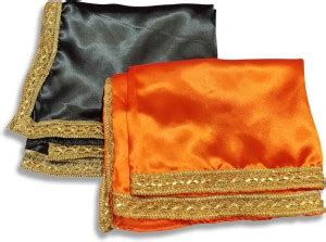 RMCG Traders (Size:100x100Cm) Adorable Design Black,Orange Cloth for ...