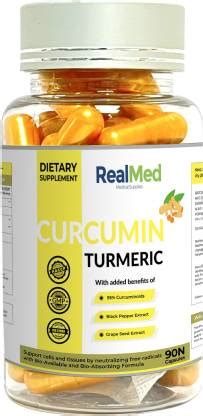 Realmed Healthcare Curcumin with Bioperine 500mg Organic Turmeric , 60 ...
