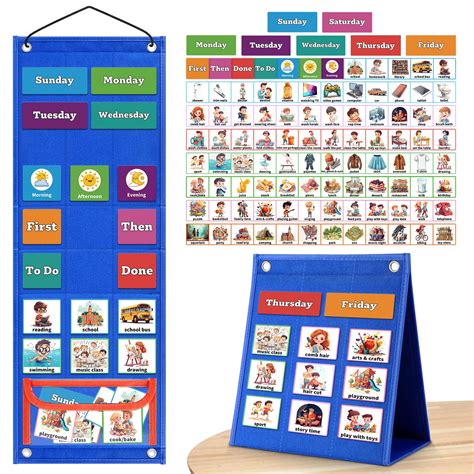 Buy Visual Schedule for Kids Chore Chart，103 Daily Schedule Board ...