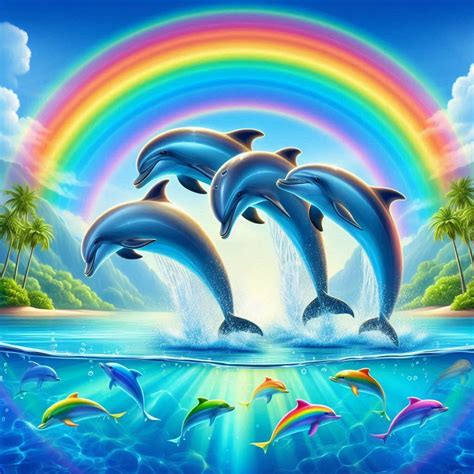 Happy dolphin rainbow Meme | Dolphin art, Dolphin images, Beautiful ...