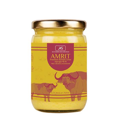 KCS Farms and Agrotech | Amrit Premium Buffalo Ghee | 250 GRAM ...