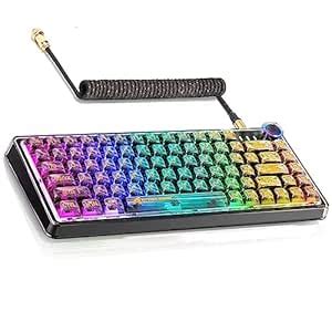 Amazon.in: Buy MAGIC-REFINER RGB Wired Mechanical Gaming Keyboard,Glass ...