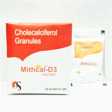 MITHCAL-D3 Sachet Nusmith Pharma Pvt. Ltd.