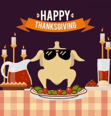 Funny Thanksgiving Turkey Dancing Animation GIF | GIFDB.com