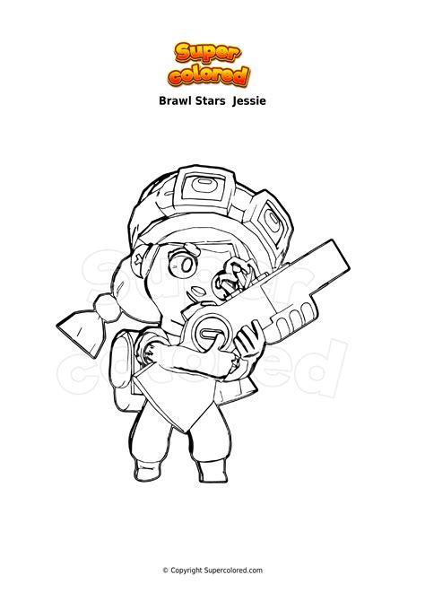 Disegno da colorare Brawl Stars Edgar - Supercolored.com