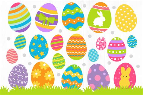 Easter Clipart, Easter Egg Clipart PNG Graphic by Twingenuity Graphics ...
